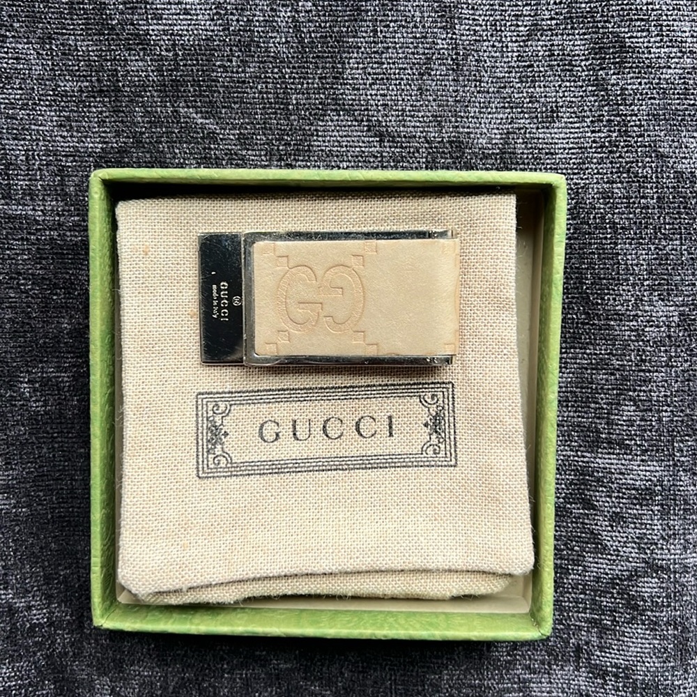 Gucci money and credit card clip
